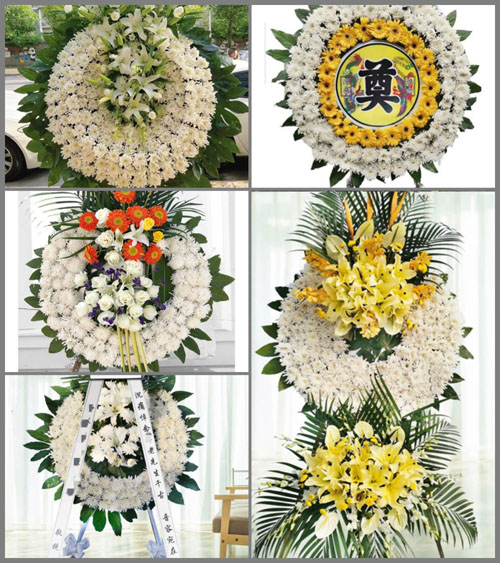 江苏苏州昆山市花桥镇花溪社区花圈速递