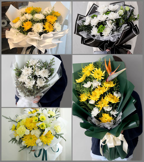 江苏苏州昆山市花桥镇花溪社区白事花束代送