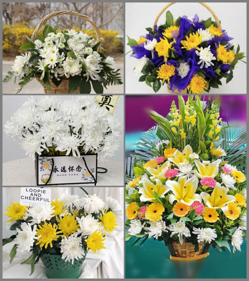 江苏苏州昆山市花桥镇花溪社区白事提篮配送